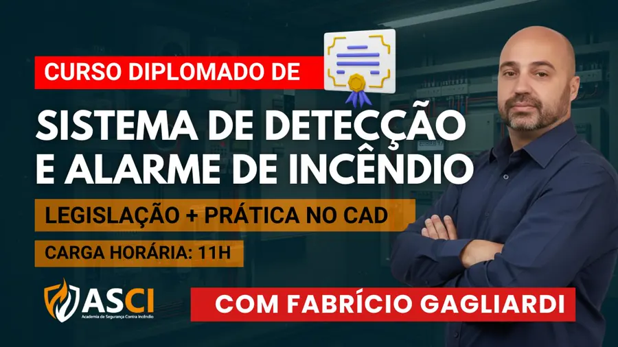 Diplomado em Sistema de Detecção e Alarme de Incêndio ASCI
